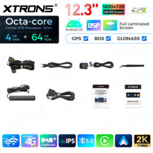 12,3 Zoll Octa Core 4 + 64 GB Global 4G LTE Android Autoradio Multimedia-Player mit vollständig laminiertem Bildschirm für BMW 3er F30 F31 F34 F35 / 4er F32 F33 F36 NBT – Bild 18