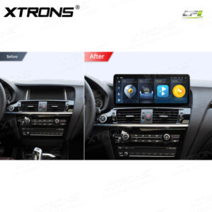 Alternative view of 12,3 Zoll Octa Core 4 + 64 GB Global 4G LTE Android Autoradio Multimedia Player mit vollständig laminiertem Bildschirm für BMW X3 F25 / X4 F26 NBT