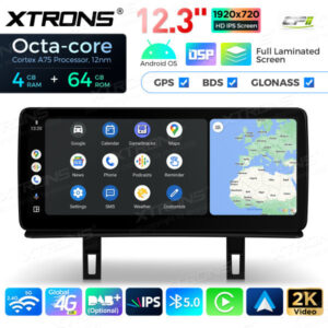 12,3-Zoll-Octa Core 4 + 64 GB Global 4G LTE Android Auto-Stereo-Multimedia-Player mit vollständig laminiertem Bildschirm für BMW 1er E81 / E82 / E87 / E88 ohne Original-Display – Bild 10