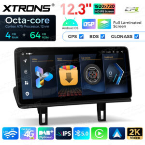 12,3-Zoll-Octa Core 4 + 64 GB Global 4G LTE Android Auto-Stereo-Multimedia-Player mit vollständig laminiertem Bildschirm für BMW 1er E81 / E82 / E87 / E88 ohne Original-Display – Bild 12