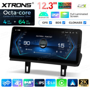 12,3-Zoll-Octa Core 4 + 64 GB Global 4G LTE Android Auto-Stereo-Multimedia-Player mit vollständig laminiertem Bildschirm für BMW 1er E81 / E82 / E87 / E88 ohne Original-Display – Bild 14