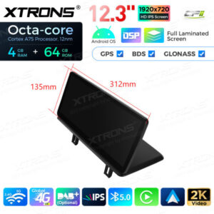12,3-Zoll-Octa Core 4 + 64 GB Global 4G LTE Android Auto-Stereo-Multimedia-Player mit vollständig laminiertem Bildschirm für BMW 1er E81 / E82 / E87 / E88 ohne Original-Display – Bild 17