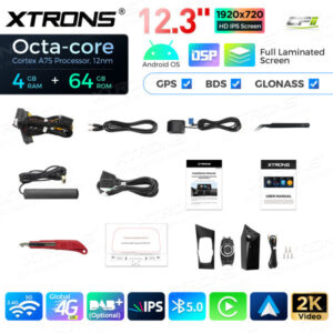 12,3-Zoll-Octa Core 4 + 64 GB Global 4G LTE Android Auto-Stereo-Multimedia-Player mit vollständig laminiertem Bildschirm für BMW 1er E81 / E82 / E87 / E88 ohne Original-Display – Bild 18