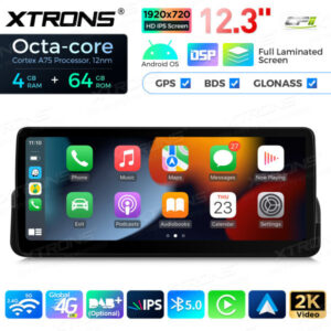 12,3 Zoll Octa Core 4 + 64 GB Global 4G LTE Android Autoradio Multimedia Player mit vollständig laminiertem Bildschirm für BMW 3er E90 / E91 / E92 / E93 ohne Originaldisplay – Bild 9