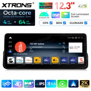 12,3 Zoll Octa Core 4 + 64 GB Global 4G LTE Android Autoradio Multimedia Player mit vollständig laminiertem Bildschirm für BMW 3er E90 / E91 / E92 / E93 ohne Originaldisplay – Bild 11