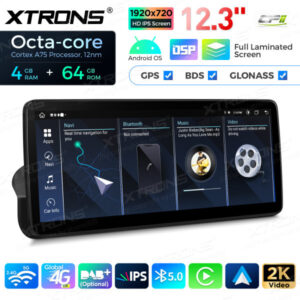 12,3 Zoll Octa Core 4 + 64 GB Global 4G LTE Android Autoradio Multimedia Player mit vollständig laminiertem Bildschirm für BMW 3er E90 / E91 / E92 / E93 ohne Originaldisplay – Bild 13