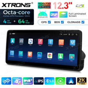 12,3 Zoll Octa Core 4 + 64 GB Global 4G LTE Android Autoradio Multimedia Player mit vollständig laminiertem Bildschirm für BMW 3er E90 / E91 / E92 / E93 ohne Originaldisplay – Bild 14