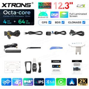 12,3 Zoll Octa Core 4 + 64 GB Global 4G LTE Android Autoradio Multimedia Player mit vollständig laminiertem Bildschirm für BMW 3er E90 / E91 / E92 / E93 ohne Originaldisplay – Bild 17