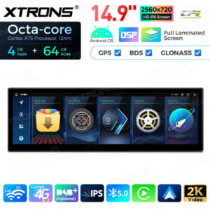 14,9 Zoll Octa Core 4 + 64 GB Global 4G LTE Android Autoradio Multimedia-Player mit vollständig laminiertem Bildschirm für BMW 3er E90 / E91 / E92 / E93 / M3 CCC – Bild 5