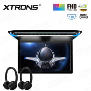 15,6-Zoll-1080P-Video-HD-Digital-TFT-Monitor Ultradünnes Auto-TV-Dach mit HDMI-Anschluss und 2-teiligen Kopfhörern