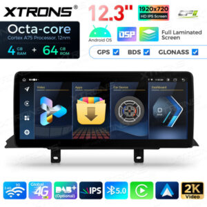 12,3 Zoll Octa Core 4 + 64 GB Global 4G LTE Android Autoradio Multimedia-Player mit vollständig laminiertem Bildschirm für BMW 3er F30 F31 F34 F35 G20 / 4er F32 F33 F36 NBT EVO System Lenkrad Links – Bild 6