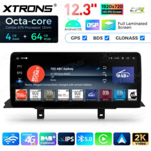 12,3 Zoll Octa Core 4 + 64 GB Global 4G LTE Android Autoradio Multimedia-Player mit vollständig laminiertem Bildschirm für BMW 3er F30 F31 F34 F35 G20 / 4er F32 F33 F36 NBT EVO System Lenkrad Links – Bild 11
