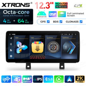 12,3 Zoll Octa Core 4 + 64 GB Global 4G LTE Android Autoradio Multimedia-Player mit vollständig laminiertem Bildschirm für BMW 3er F30 F31 F34 F35 G20 / 4er F32 F33 F36 NBT EVO System Lenkrad Rechts – Bild 7