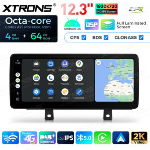 12,3 Zoll Octa Core 4 + 64 GB Global 4G LTE Android Autoradio Multimedia-Player mit vollständig laminiertem Bildschirm für BMW 3er F30 F31 F34 F35 G20 / 4er F32 F33 F36 NBT EVO System Lenkrad Rechts – Bild 9