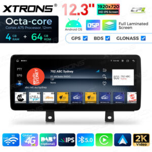 12,3 Zoll Octa Core 4 + 64 GB Global 4G LTE Android Autoradio Multimedia-Player mit vollständig laminiertem Bildschirm für BMW 3er F30 F31 F34 F35 G20 / 4er F32 F33 F36 NBT EVO System Lenkrad Rechts – Bild 11