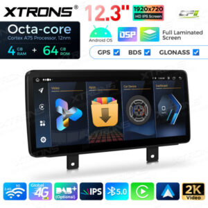12,3 Zoll Octa Core 4 + 64 GB Global 4G LTE Android Autoradio Multimedia-Player mit vollständig laminiertem Bildschirm für BMW 3er F30 F31 F34 F35 G20 / 4er F32 F33 F36 NBT EVO System Lenkrad Rechts – Bild 12