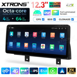12,3 Zoll Octa Core 4 + 64 GB Global 4G LTE Android Autoradio Multimedia-Player mit vollständig laminiertem Bildschirm für BMW 3er F30 F31 F34 F35 G20 / 4er F32 F33 F36 NBT EVO System Lenkrad Rechts – Bild 15