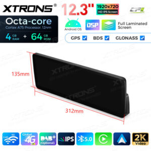 12,3 Zoll Octa Core 4 + 64 GB Global 4G LTE Android Autoradio Multimedia-Player mit vollständig laminiertem Bildschirm für BMW 3er F30 F31 F34 F35 G20 / 4er F32 F33 F36 NBT EVO System Lenkrad Rechts – Bild 17