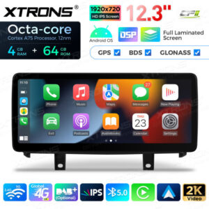 12,3 Zoll Octa Core 4 + 64 GB Global 4G LTE Android Autoradio Multimedia-Player mit vollständig laminiertem Bildschirm für BMW X5 F15 / X6 F16 NBT EVO System – Bild 9