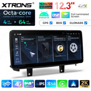 12,3 Zoll Octa Core 4 + 64 GB Global 4G LTE Android Autoradio Multimedia-Player mit vollständig laminiertem Bildschirm für BMW X5 F15 / X6 F16 NBT EVO System – Bild 13