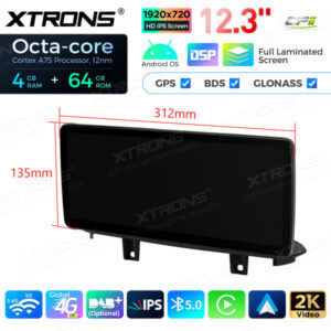 12,3 Zoll Octa Core 4 + 64 GB Global 4G LTE Android Autoradio Multimedia-Player mit vollständig laminiertem Bildschirm für BMW X5 F15 / X6 F16 NBT EVO System – Bild 17