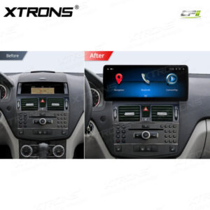 Alternative view of 12,3 Zoll Octa Core 4 + 64 GB Global 4G LTE Android Autoradio Multimedia-Player mit vollständig laminiertem Bildschirm für Mercedes-Benz C-Klasse W204