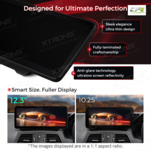 12,3 Zoll Octa Core 4 + 64 GB Global 4G LTE Android Autoradio Multimedia-Player mit vollständig laminiertem Bildschirm für Me