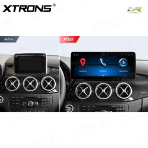 Alternative view of 12,3 Zoll Octa Core 4 + 64 GB Global 4G LTE Android Auto-Stereo-Multimedia-Player mit vollständig laminiertem Bildschirm für Mercedes-Benz B-Klasse W246 Lenkrad Links