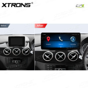 Alternative view of 12,3 Zoll Octa Core 4 + 64 GB Global 4G LTE Android Autoradio Multimedia-Player mit vollständig laminiertem Bildschirm für Mercedes-Benz B-Klasse W246 Lenkrad rechts