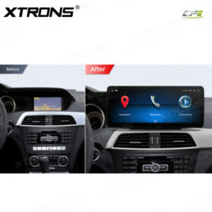 Alternative view of 12,3 Zoll Octa Core 4 + 64 GB Global 4G LTE Android Auto-Stereo-Multimedia-Player mit vollständig laminiertem Bildschirm für Mercedes-Benz C-Klasse W204 Lenkrad Links