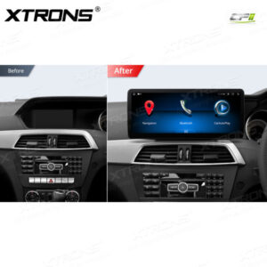 Alternative view of 12,3 Zoll Octa Core 4 + 64 GB Global 4G LTE Android Auto-Stereo-Multimedia-Player mit vollständig laminiertem Bildschirm für Mercedes-Benz C-Klasse W204 Lenkrad rechts
