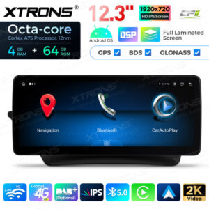 12,3 Zoll Octa Core 4 + 64 GB Global 4G LTE Android Autoradio Multimedia-Player mit vollständig laminiertem Bildschirm für Mercedes-Benz E-Klasse C207 / A207 Lenkrad Links – Bild 5