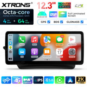 12,3 Zoll Octa Core 4 + 64 GB Global 4G LTE Android Autoradio Multimedia-Player mit vollständig laminiertem Bildschirm für Mercedes-Benz E-Klasse C207 / A207 Lenkrad Links – Bild 8