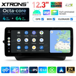 12,3 Zoll Octa Core 4 + 64 GB Global 4G LTE Android Autoradio Multimedia-Player mit vollständig laminiertem Bildschirm für Mercedes-Benz E-Klasse C207 / A207 Lenkrad Links – Bild 9