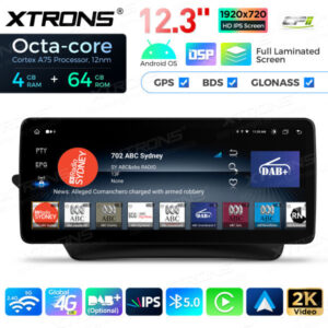 12,3 Zoll Octa Core 4 + 64 GB Global 4G LTE Android Autoradio Multimedia-Player mit vollständig laminiertem Bildschirm für Mercedes-Benz E-Klasse C207 / A207 Lenkrad Links – Bild 10