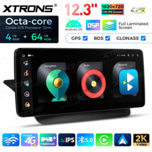 12,3 Zoll Octa Core 4 + 64 GB Global 4G LTE Android Autoradio Multimedia-Player mit vollständig laminiertem Bildschirm für Mercedes-Benz E-Klasse C207 / A207 Lenkrad Links – Bild 11
