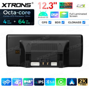 12,3 Zoll Octa Core 4 + 64 GB Global 4G LTE Android Autoradio Multimedia-Player mit vollständig laminiertem Bildschirm für Mercedes-Benz E-Klasse C207 / A207 Lenkrad Links – Bild 15