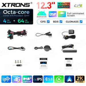 12,3 Zoll Octa Core 4 + 64 GB Global 4G LTE Android Autoradio Multimedia-Player mit vollständig laminiertem Bildschirm für Mercedes-Benz E-Klasse C207 / A207 Lenkrad Links – Bild 17