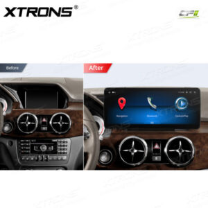 Alternative view of 12,3 Zoll Octa Core 4 + 64 GB Global 4G LTE Android Autoradio Multimedia-Player mit vollständig laminiertem Bildschirm für Mercedes-Benz GLK-Klasse X204 Lenkrad Links