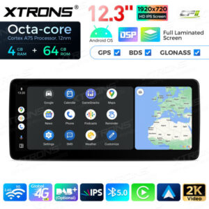 12,3-Zoll-Octa Core 4 + 64 GB Global 4G LTE Android Auto-Stereo-Multimedia-Player mit vollständig laminiertem Bildschirm für Mercedes-Benz A-Klasse W176 / CLA-Klasse C117 / GLA-Klasse X156 / G-Klasse W463 – Bild 9
