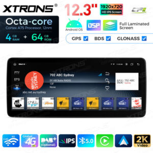 12,3-Zoll-Octa Core 4 + 64 GB Global 4G LTE Android Auto-Stereo-Multimedia-Player mit vollständig laminiertem Bildschirm für Mercedes-Benz A-Klasse W176 / CLA-Klasse C117 / GLA-Klasse X156 / G-Klasse W463 – Bild 10