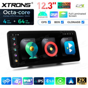 12,3-Zoll-Octa Core 4 + 64 GB Global 4G LTE Android Auto-Stereo-Multimedia-Player mit vollständig laminiertem Bildschirm für Mercedes-Benz A-Klasse W176 / CLA-Klasse C117 / GLA-Klasse X156 / G-Klasse W463 – Bild 11