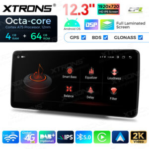 12,3-Zoll-Octa Core 4 + 64 GB Global 4G LTE Android Auto-Stereo-Multimedia-Player mit vollständig laminiertem Bildschirm für Mercedes-Benz A-Klasse W176 / CLA-Klasse C117 / GLA-Klasse X156 / G-Klasse W463 – Bild 14