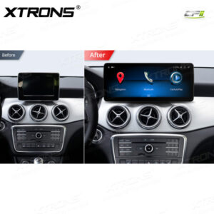 Alternative view of 12,3-Zoll-Octa Core 4 + 64 GB Global 4G LTE Android Auto-Stereo-Multimedia-Player mit vollständig laminiertem Bildschirm für Mercedes-Benz A-Klasse W176 / CLA-Klasse C117 / GLA-Klasse X156 / G-Klasse W463