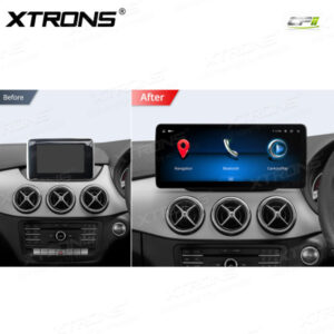 Alternative view of 12,3 Zoll Octa Core 4 + 64 GB Global 4G LTE Android Autoradio Multimedia-Player mit vollständig laminiertem Bildschirm für Mercedes-Benz B-Klasse W246 Lenkrad rechts