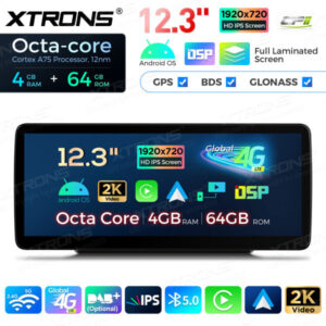 12,3-Zoll-Octa Core 4 + 64 GB Global 4G LTE Android Auto-Stereo-Multimedia-Player mit vollständig laminiertem Bildschirm für Mercedes-Benz C-Klasse W205 / GLC-Klasse X253 / V-Klasse W446 / X-Klasse W470 – Bild 7