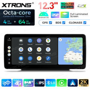 12,3-Zoll-Octa Core 4 + 64 GB Global 4G LTE Android Auto-Stereo-Multimedia-Player mit vollständig laminiertem Bildschirm für Mercedes-Benz C-Klasse W205 / GLC-Klasse X253 / V-Klasse W446 / X-Klasse W470 – Bild 9