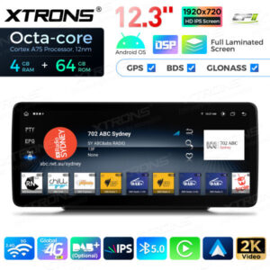 12,3-Zoll-Octa Core 4 + 64 GB Global 4G LTE Android Auto-Stereo-Multimedia-Player mit vollständig laminiertem Bildschirm für Mercedes-Benz C-Klasse W205 / GLC-Klasse X253 / V-Klasse W446 / X-Klasse W470 – Bild 10