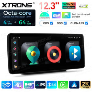 12,3-Zoll-Octa Core 4 + 64 GB Global 4G LTE Android Auto-Stereo-Multimedia-Player mit vollständig laminiertem Bildschirm für Mercedes-Benz C-Klasse W205 / GLC-Klasse X253 / V-Klasse W446 / X-Klasse W470 – Bild 11