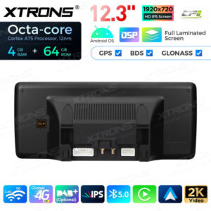 12,3-Zoll-Octa Core 4 + 64 GB Global 4G LTE Android Auto-Stereo-Multimedia-Player mit vollständig laminiertem Bildschirm für Mercedes-Benz C-Klasse W205 / GLC-Klasse X253 / V-Klasse W446 / X-Klasse W470 – Bild 15